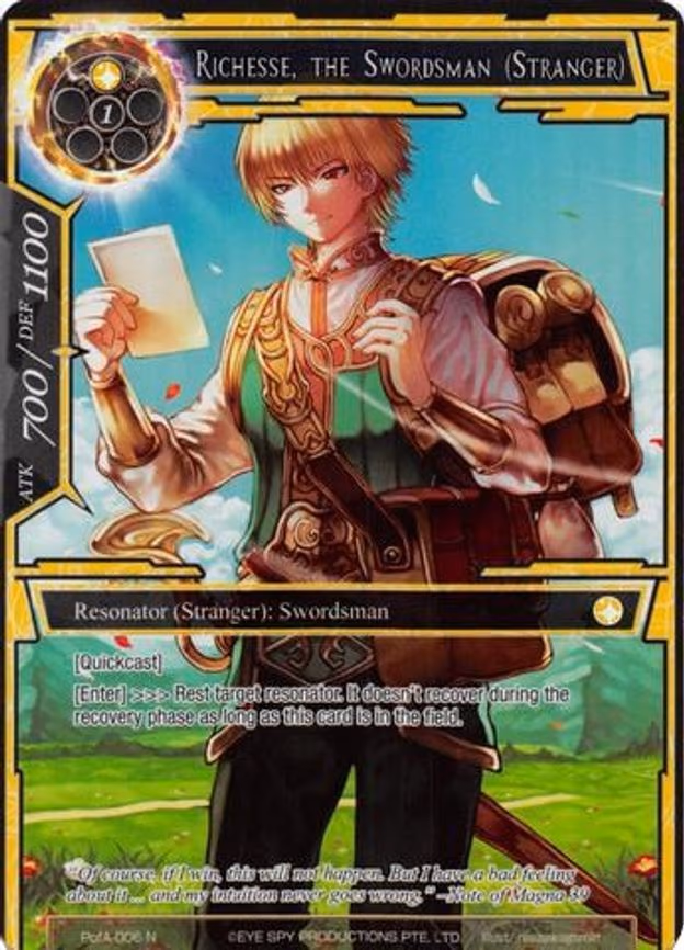 Richesse, the Swordsman (Stranger) - Normal (PofA-006)