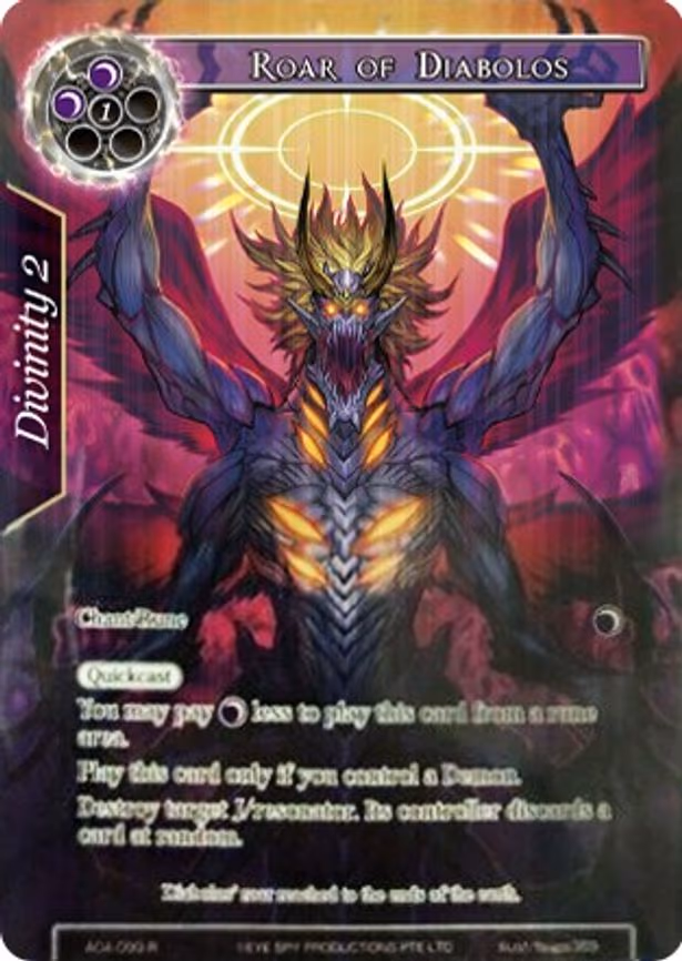 Roar of Diabolos - Rare (AOA-099)