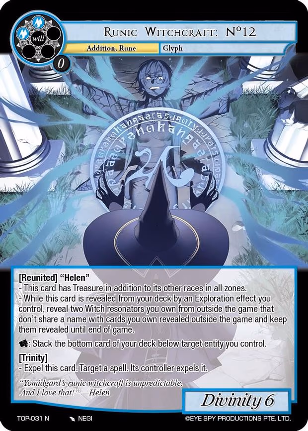 Runic Witchcraft: Nº12 - Normal (TOP-031 N)