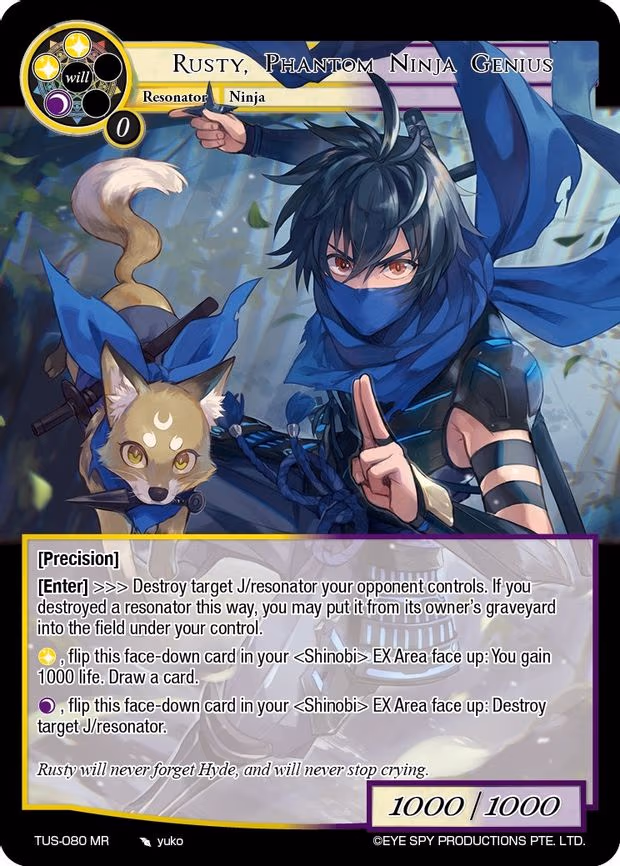 Rusty, Phantom Ninja Genius