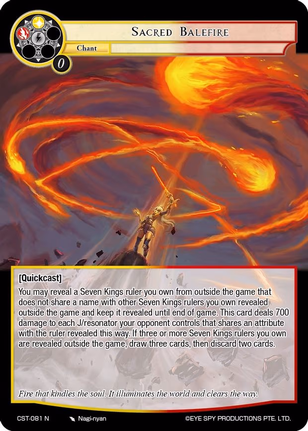 Sacred Balefire - Normal (CST-081 N)