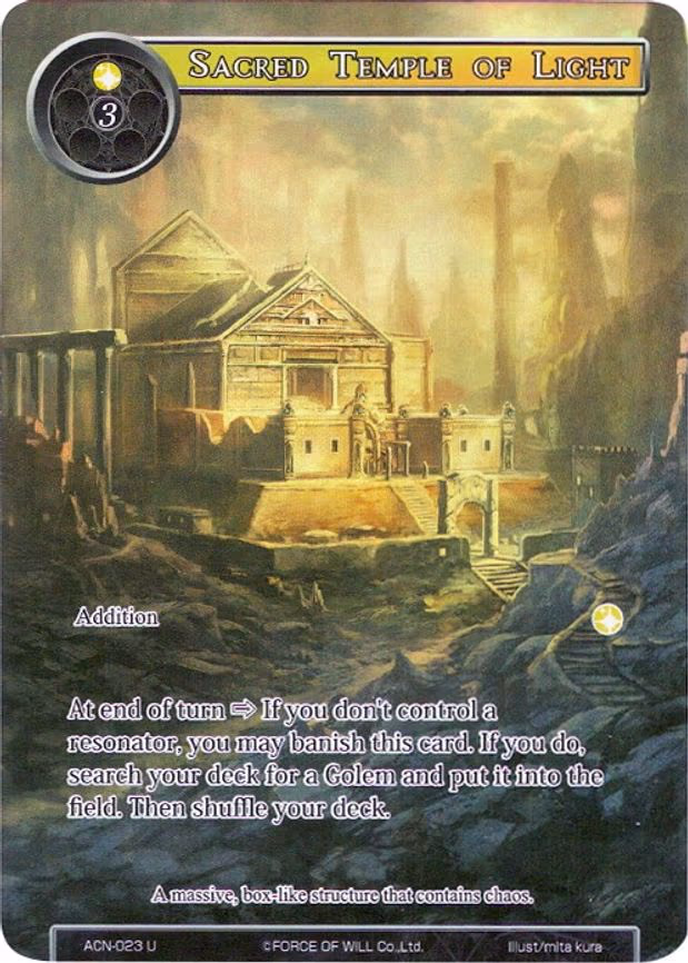 Sacred Temple of Light - Uncommon (ACN-023)