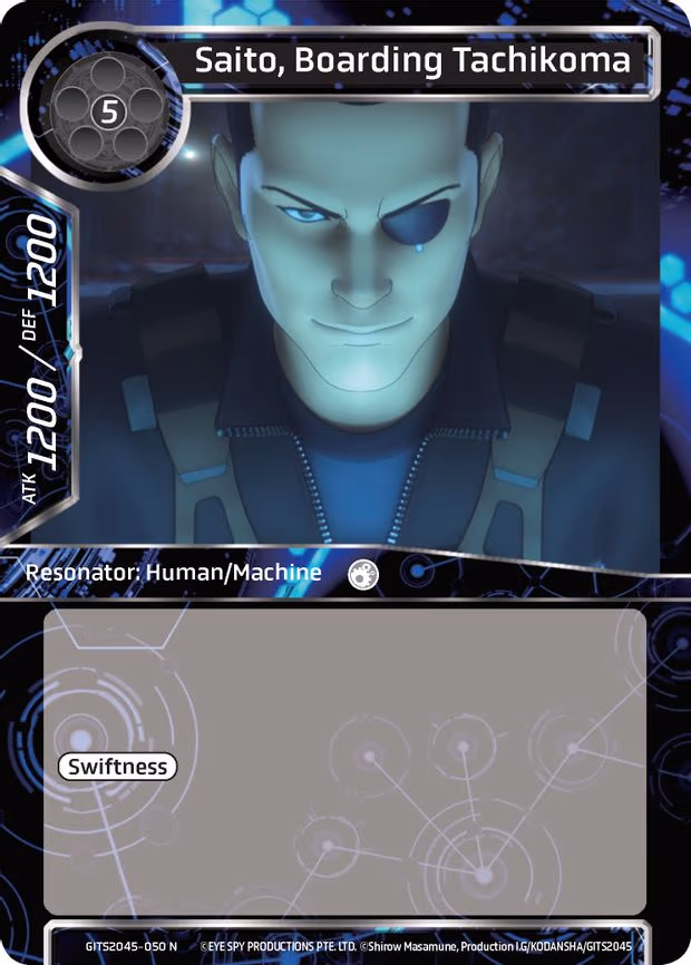 Saito, Boarding Tachikoma - Normal (GITS2045-050)