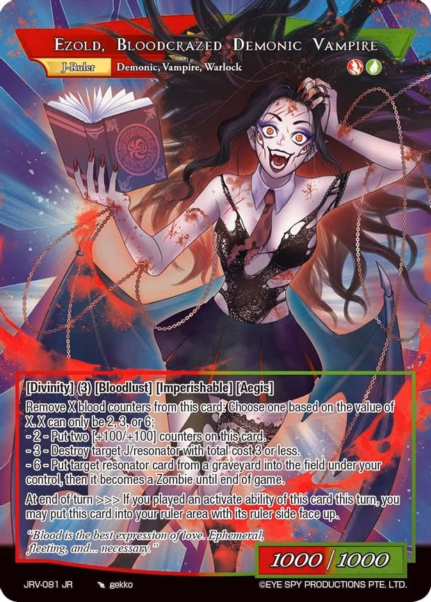 Sanguinary Glyphologist, Ezold // Ezold Bloodcrazed Demonic Vampire