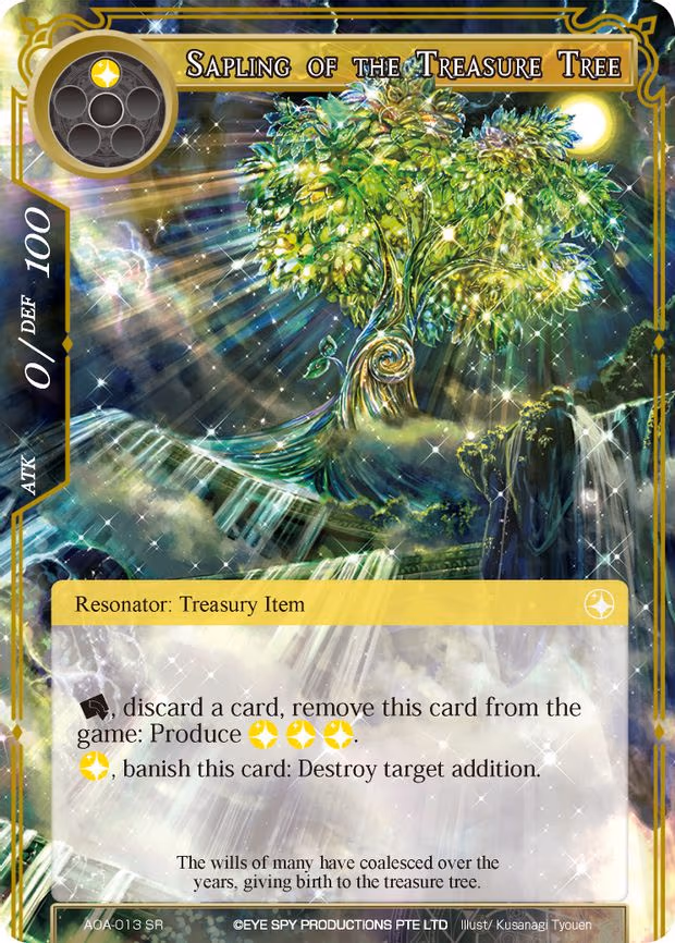Sapling of the Treasure Tree - Super Rare (AOA-013)