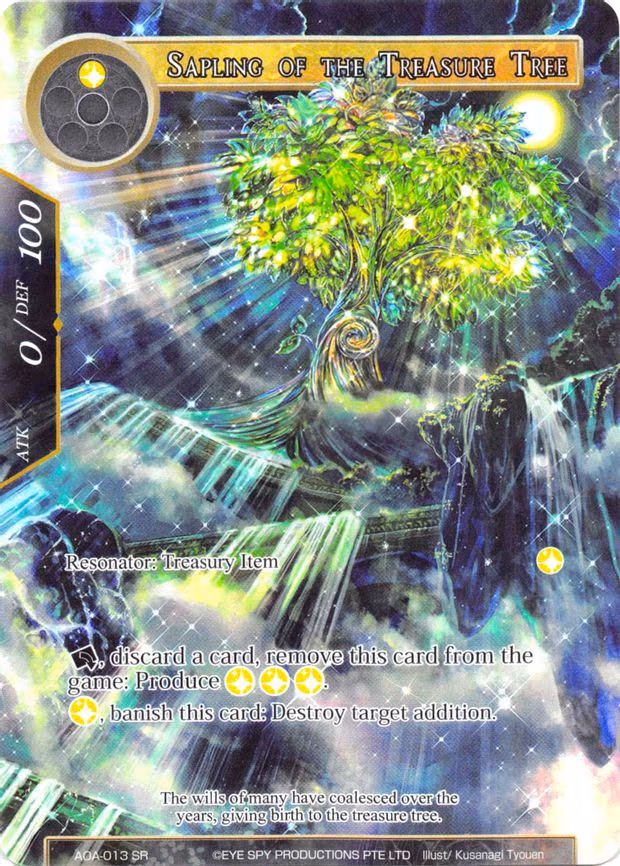 Sapling of the Treasure Tree - Super Rare (AOA-013)