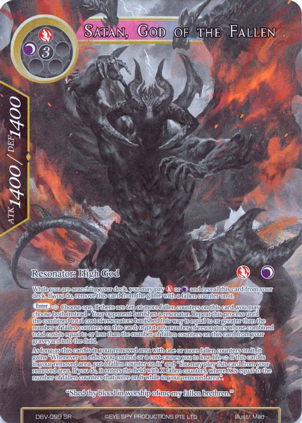 Satan, God of the Fallen - Super Rare (DBV-099)