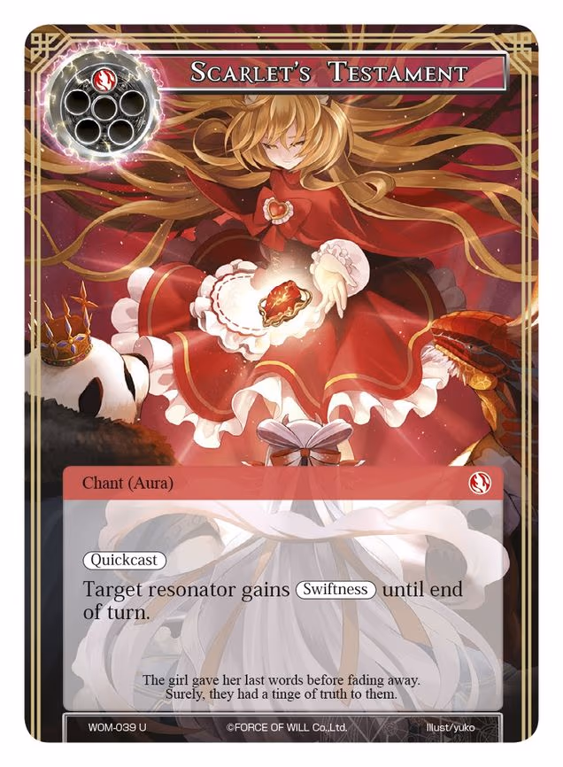 Scarlet's Testament - Uncommon (WOM-039)
