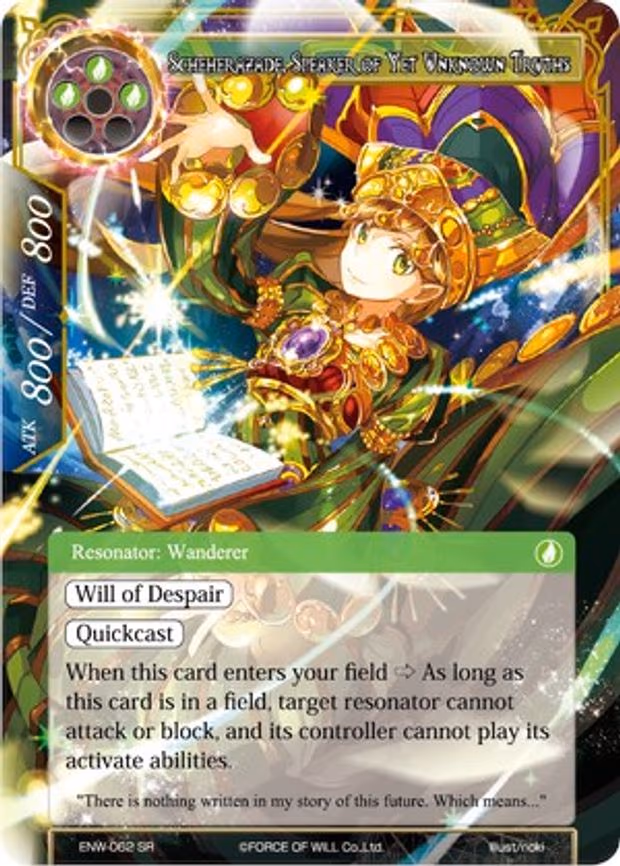 Scheherazade, Speaker of Yet Unknown Truths - Super Rare (ENW-062)