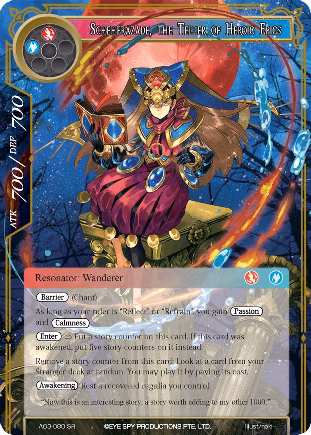 Scheherazade, the Teller of Heroic Epics - Super Rare (AO3-080)