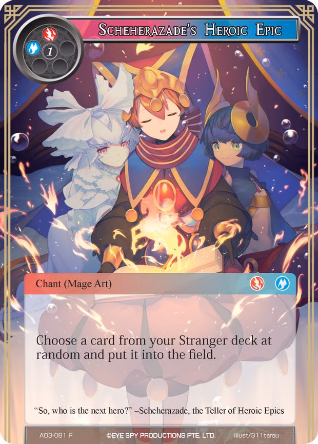 Scheherazade's Heroic Epic - Rare (AO3-081)