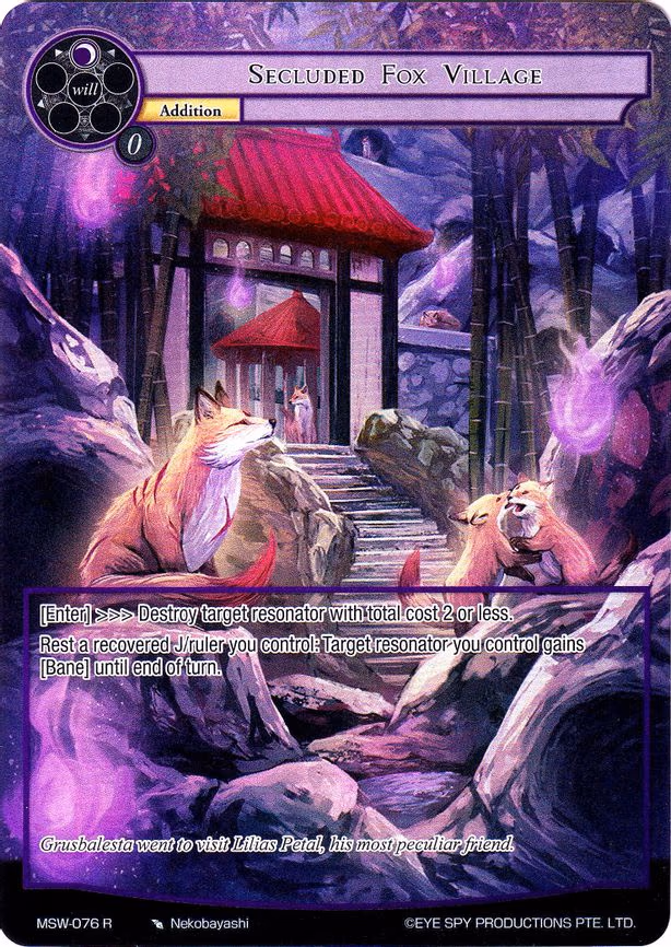 Secluded Fox Village - Rare (MSW-076)