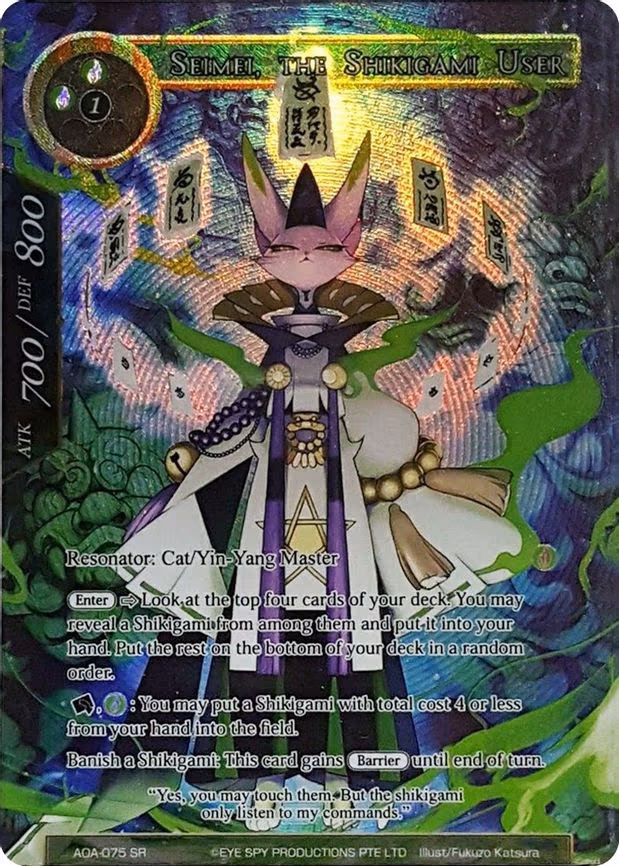 Seimei, the Shikigami User - Super Rare (AOA-075)