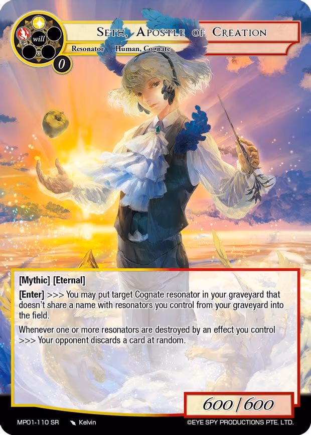 Seth, Apostle of Creation - Super Rare (MP01-110 SR)