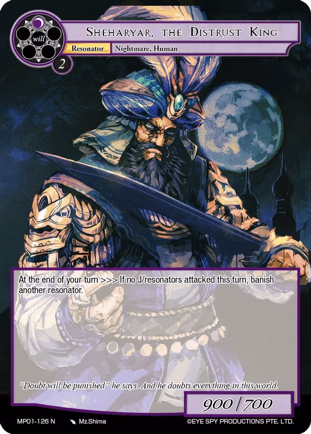 Sheharyar, the Distrust King - Normal (MP01-126 N)