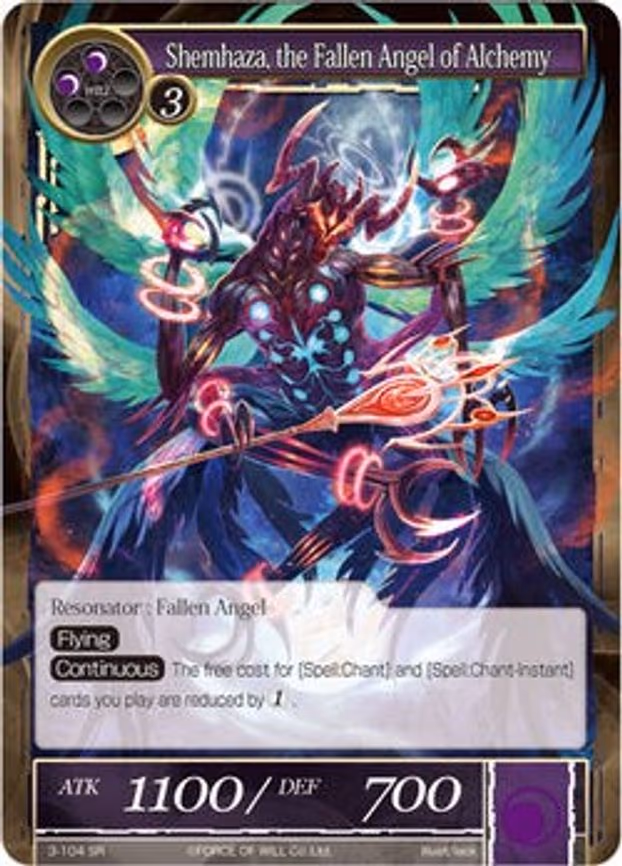 Shemhaza, the Fallen Angel of Alchemy - Super Rare (3-104)