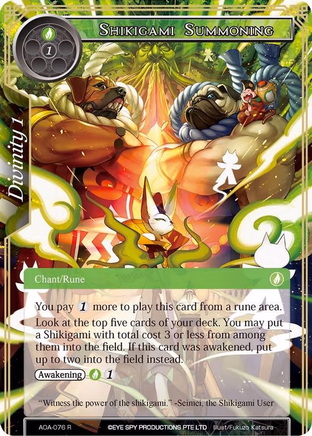 Shikigami Summoning - Rare (AOA-076)