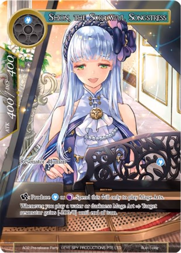 Shion, the Sorrowful Songstress - Promo (A02 PRerelease Party)