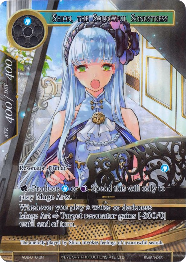 Shion, the Sorrowful Songstress - Super Rare (AO2-016)