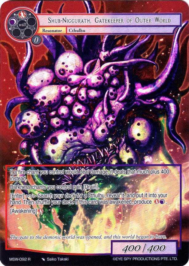 Shub-Niggurath, Gatekeeper of Outer World - Rare (MSW-092)