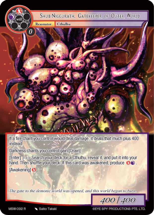 Shub-Niggurath, Gatekeeper of Outer World - Rare (MSW-092)