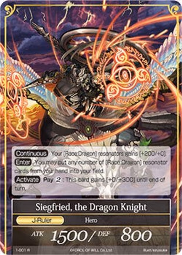 Siegfried, the Knight Commander // Siegfried, the Dragon Knight - Rare (1-001/J)