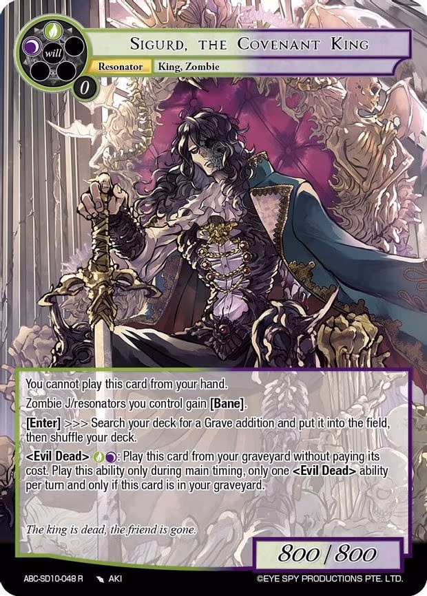 Sigurd, The Covenent King - Rare (ABC-SD10-048 R)