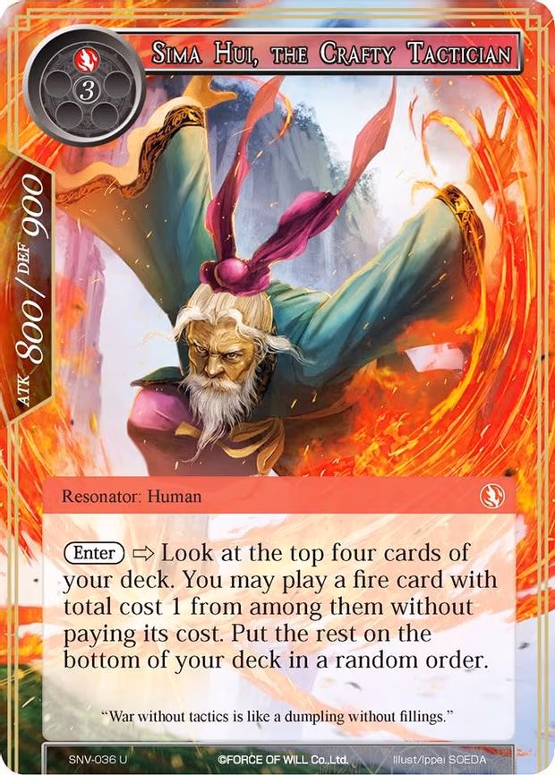 Sima Hui, the Crafty Tactician - Uncommon (SNV-036)