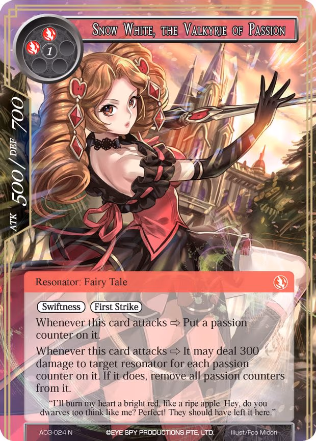 Snow White, the Valkyrie of Passion - Normal (AO3-024)