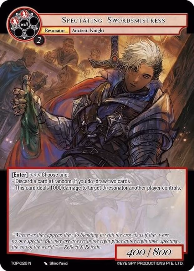Spectating Swordmistress - Normal (TOP-026 N)