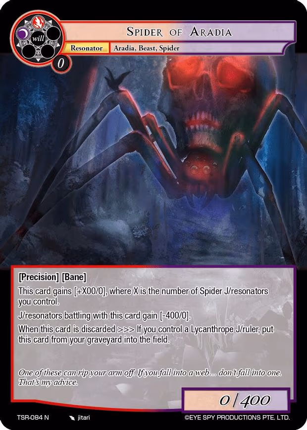 Spider of Aradia - Normal (TSR-084 N)