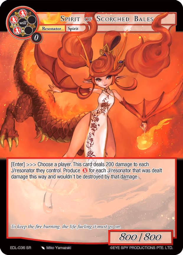 Spirit of Scorched Bales - Super Rare (EDL-036)