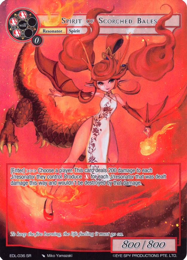 Spirit of Scorched Bales - Super Rare (EDL-036)