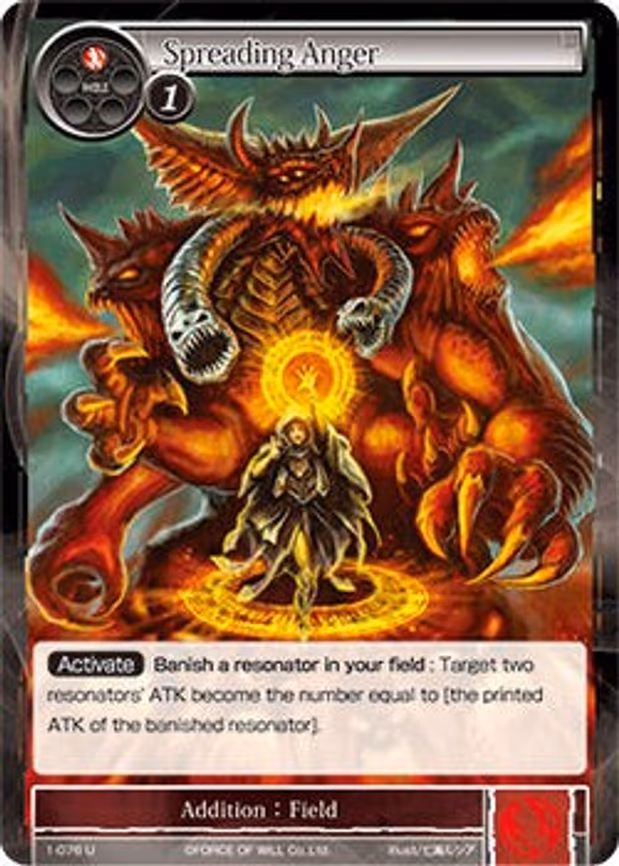 Spreading Anger - Uncommon (1-076)