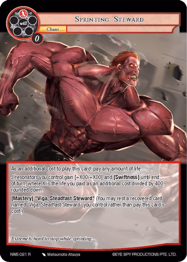 Sprinting Steward - Rare (NWE-021 R)