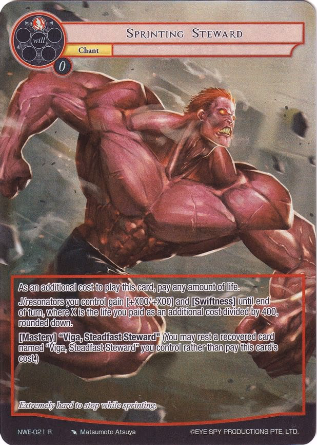 Sprinting Steward - Rare (NWE-021 R)