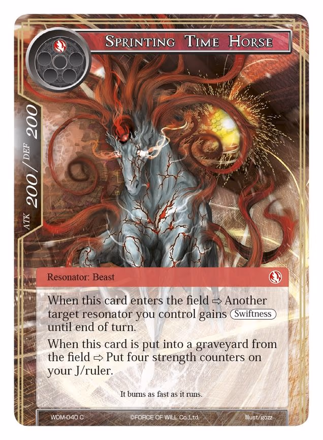 Sprinting Time Horse - Common (WOM-040)