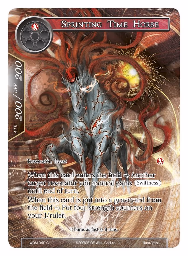 Sprinting Time Horse - Common (WOM-040)