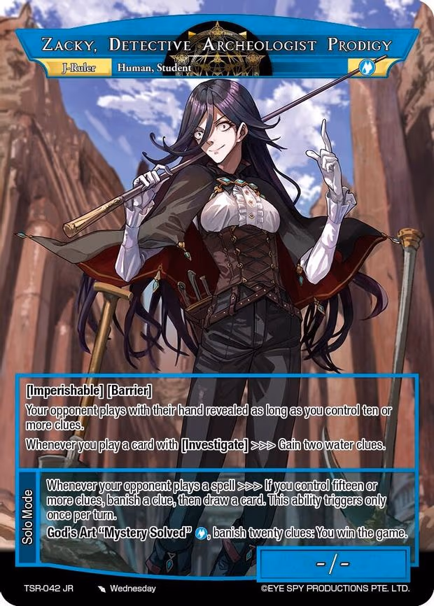 Student Detective League's Star, Zacky // Zacky, Detective Archeologist Prodigy - Ruler Rare (TSR-042 JR)