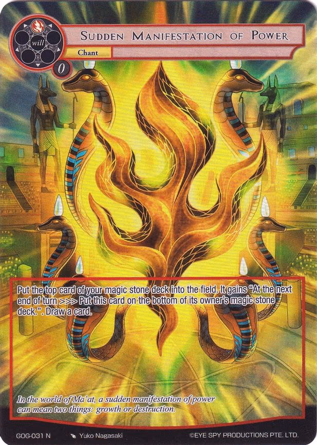 Sudden Manifestation of Power
