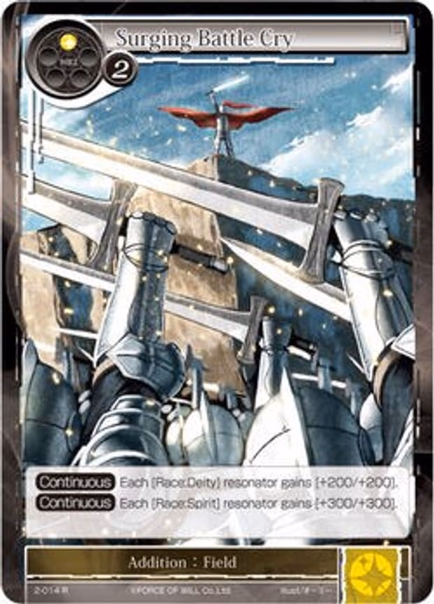 Surging Battle Cry - Rare (2-014)