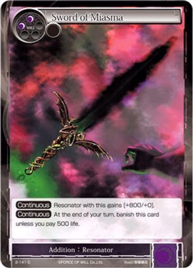 Sword of Miasma - Common (2-141)