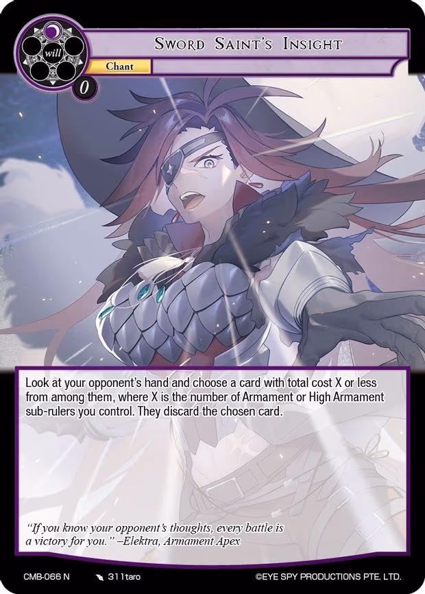 Sword Saint's Insight - Normal (CMB-066 N)