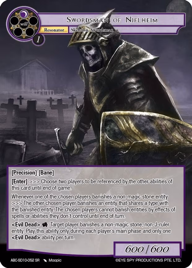Swordsman Of Niflheim - Super Rare (ABC-SD10-052 SR)