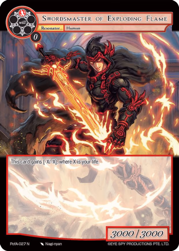 Swordsmaster of Exploding Flame - Normal (PofA-027)
