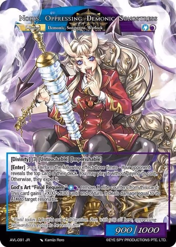 Sylthmir's Mastermind, Noihs // Noihs, Oppressing Demonic Songstress