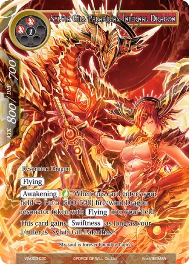 Sylvia Gill Palarilias, Infernal Dragon