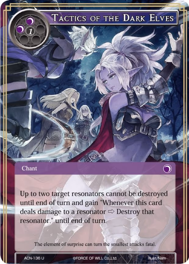 Tactics of the Dark Elves - Uncommon (ACN-136)