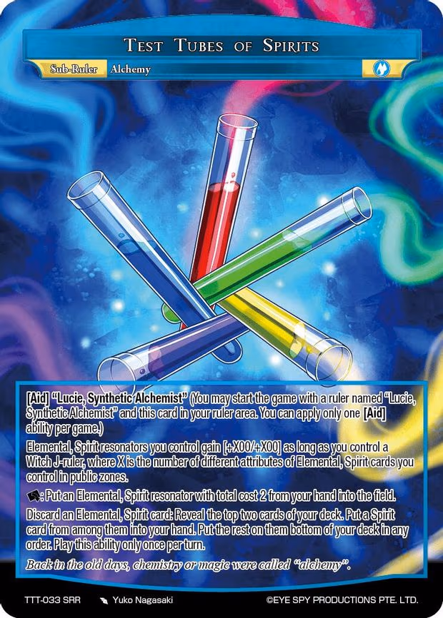 Test Tube of Spirits - Sub Ruler Rare (TTT-033 SRR)