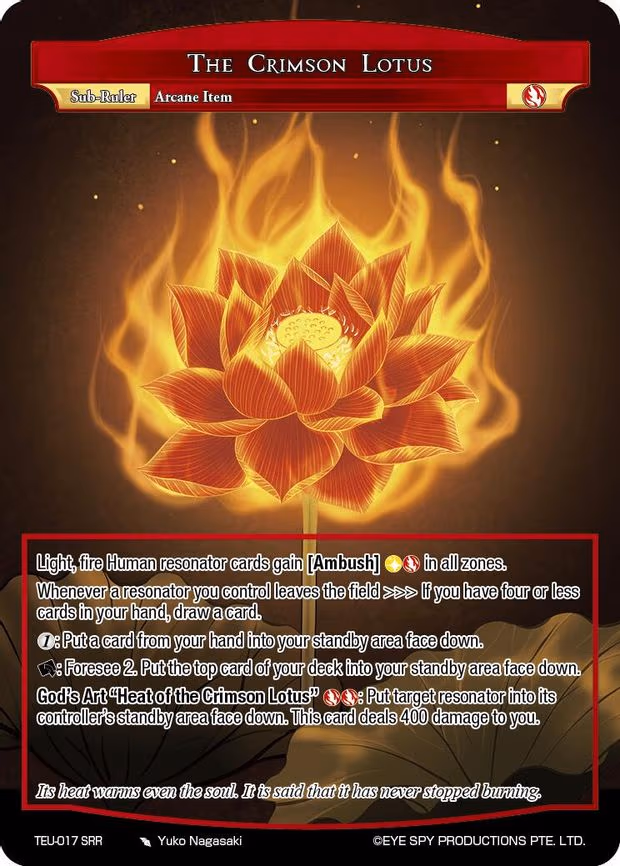 The Crimson Lotus - Rare (TEU-017 R)